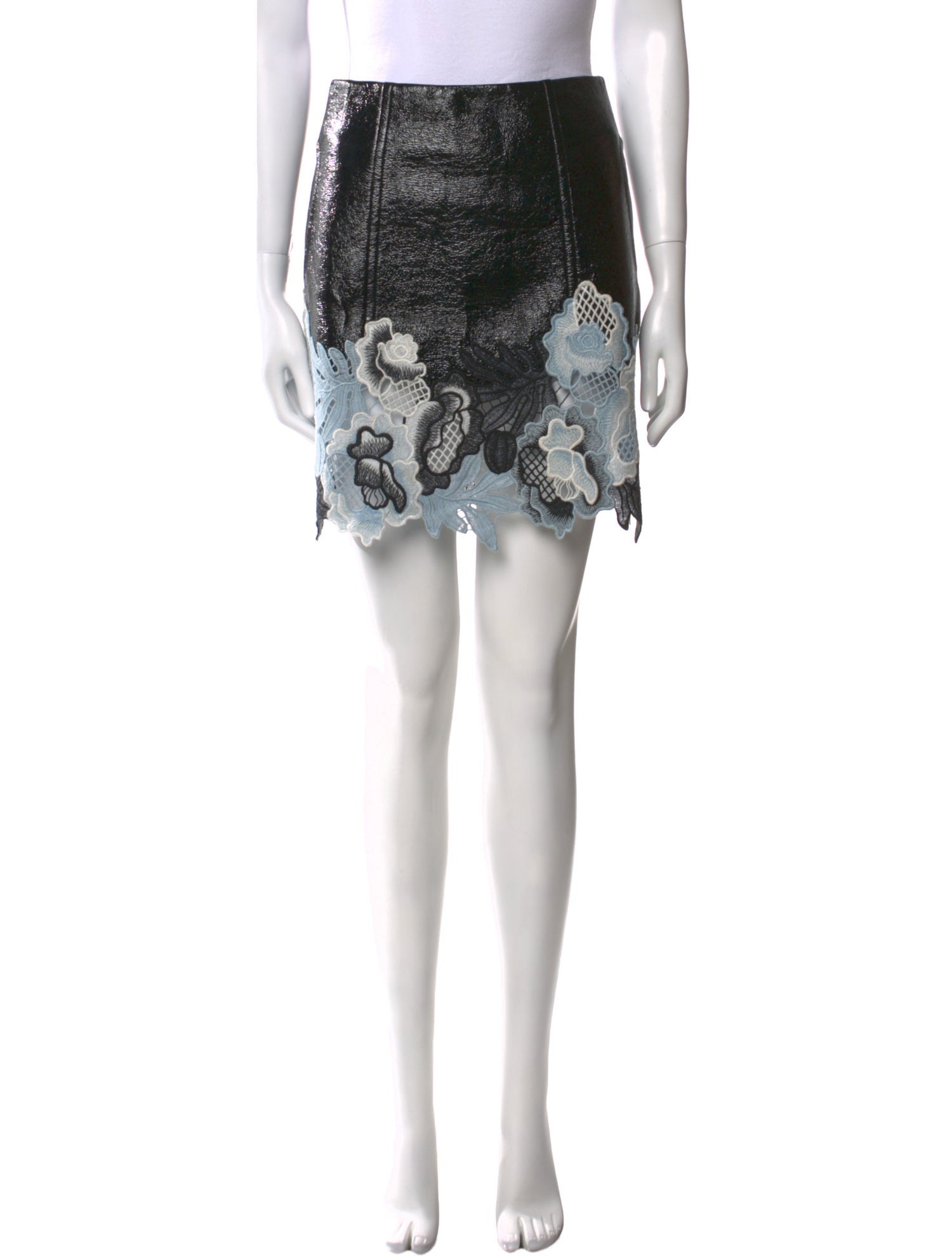 3.1 Phillip Lim Embroidered Accent Mini Skirt
